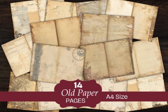 Download Neutral Old Papers Junk Journal Pages - Premium Resources
