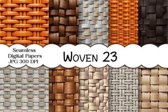 Download Woven Texture Seamless Pattern Set - Woven texture Collection