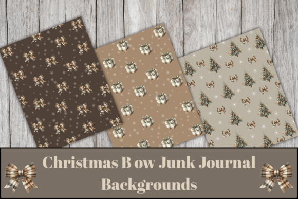 Download Christmas Patterns, Junk Journal Pages, - Junk journal Collection
