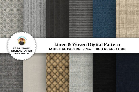 Download Linen &amp; Woven Texture Digital Patterns - Woven texture Collection