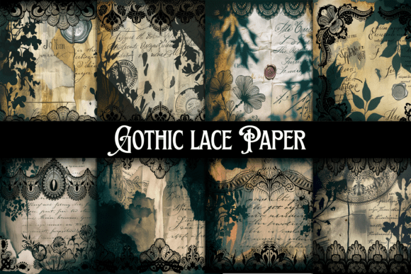 Download Gothic Lace Junk Journal Paper - Journal paper Collection