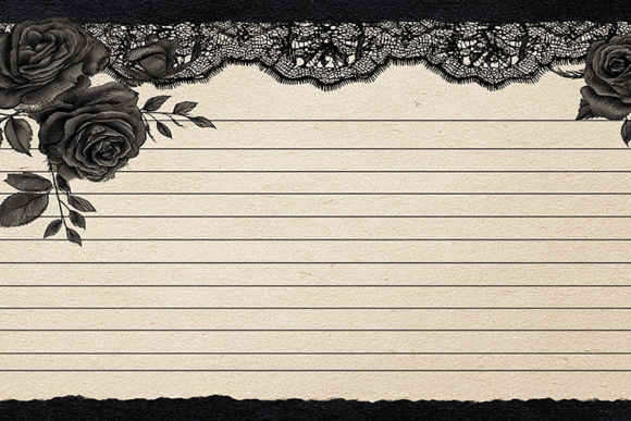 Download Gothic Lace Lined Journal Paper - Journal paper Collection