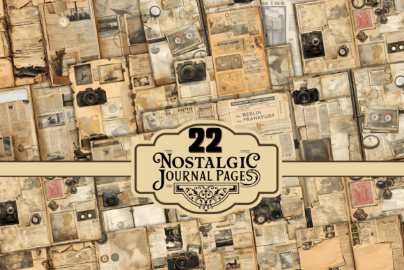 Download Vintage Newsprint Junk Journal Pages - Premium Resources
