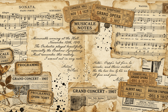 Download Vintage Label Collage Junk Journal Page - Premium Resources