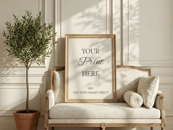 Download Vertical Frame Mockup Elegant Sofa - Vertical Collection
