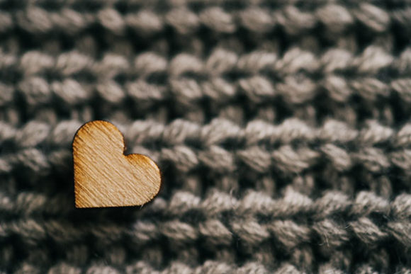 Download Little Heart on a Woven Texture - Woven texture Collection