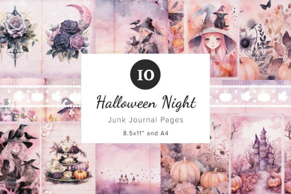 Download Halloween Junk Journal &amp; Scrapbook Pages - Junk journal Collection